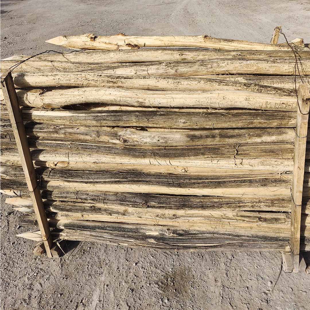 Pfähle aus Robinie (B-Ware), 200 cm Länge, DM 6-8 cm