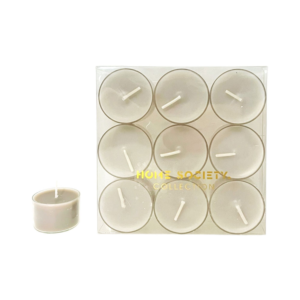 Teelicht, 9er Set, Farbe Sand