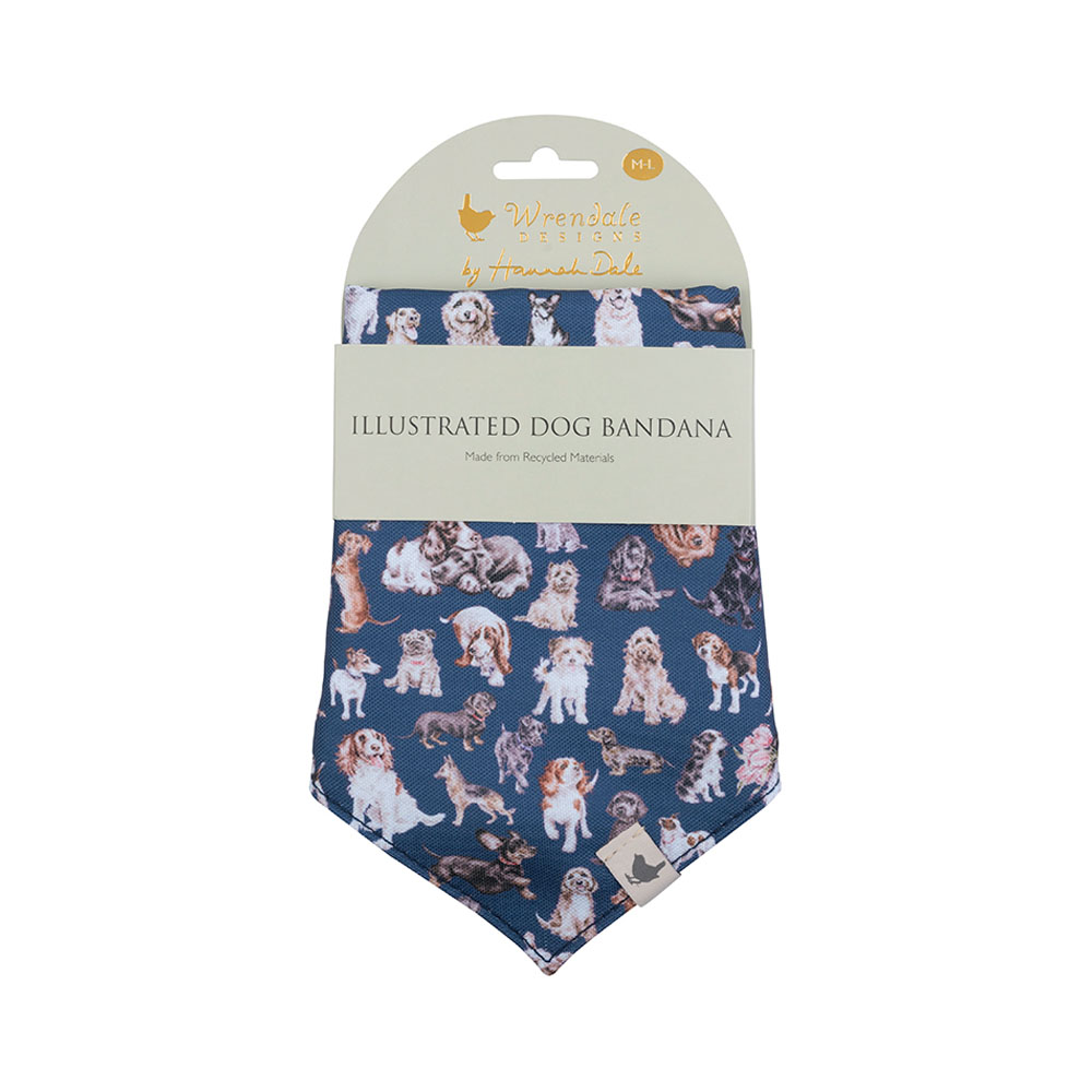 Hundehalstuch, Motiv Hunde, Größe M/L Hundehalstuch, Motiv Hunde, Größe M/L