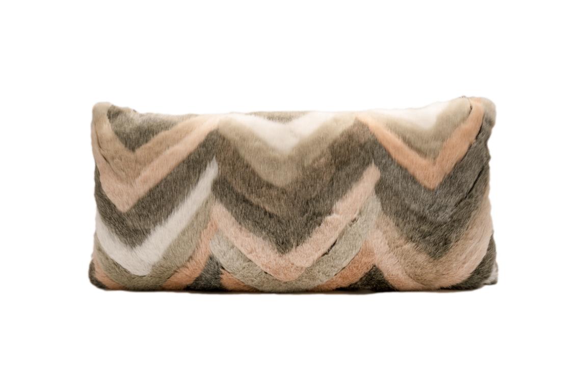 pad PULSE Kissen, grey-rose, grau, rose 35 x 70cm