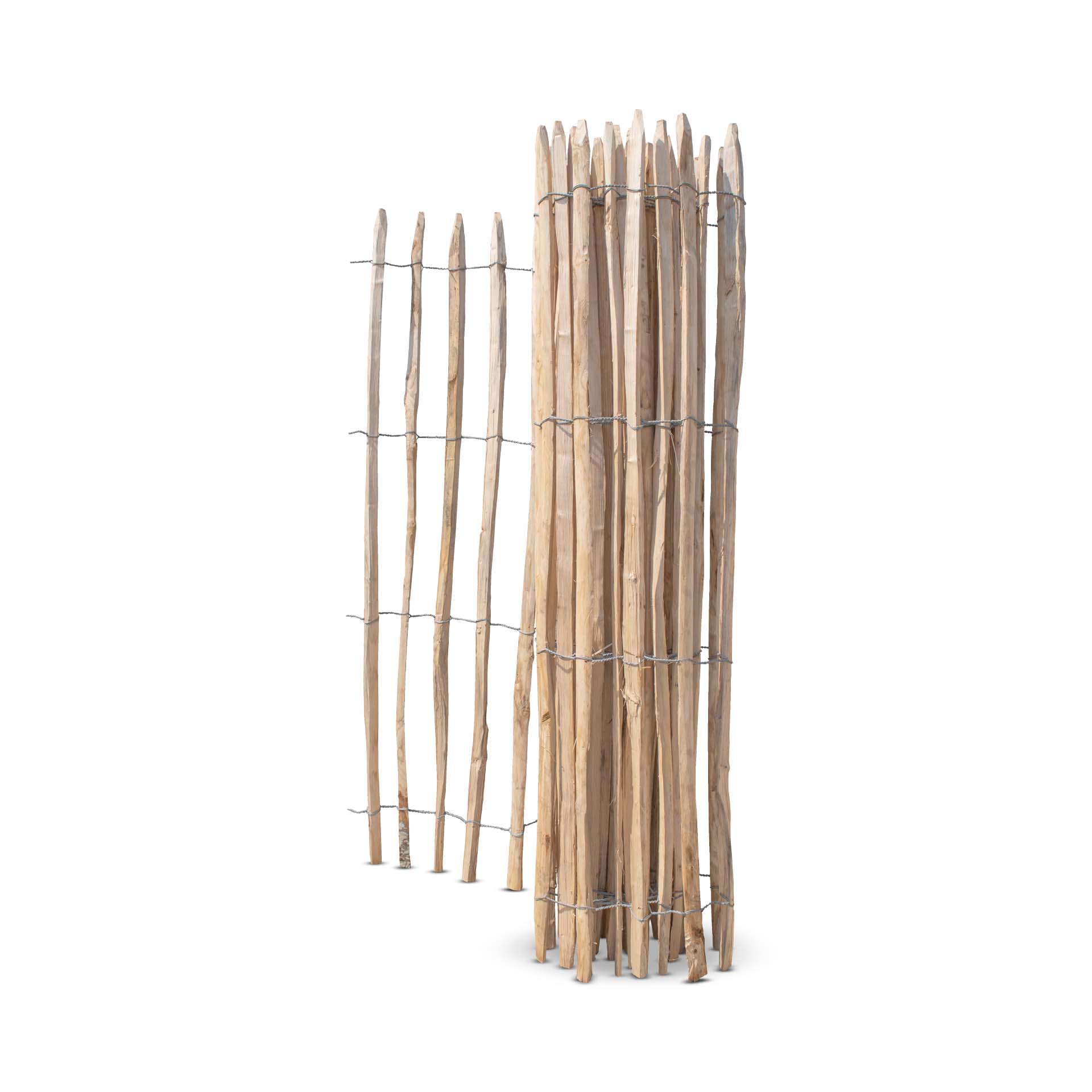 Französischer Premium Staketenzaun Kastanie - Länge 5 Meter, Höhe 175 cm, Lattenabstand 6-7 cm Französischer Premium Staketenzaun Kastanie - Länge 5 Meter, Höhe 175 cm, Lattenabstand 6-7 cm
