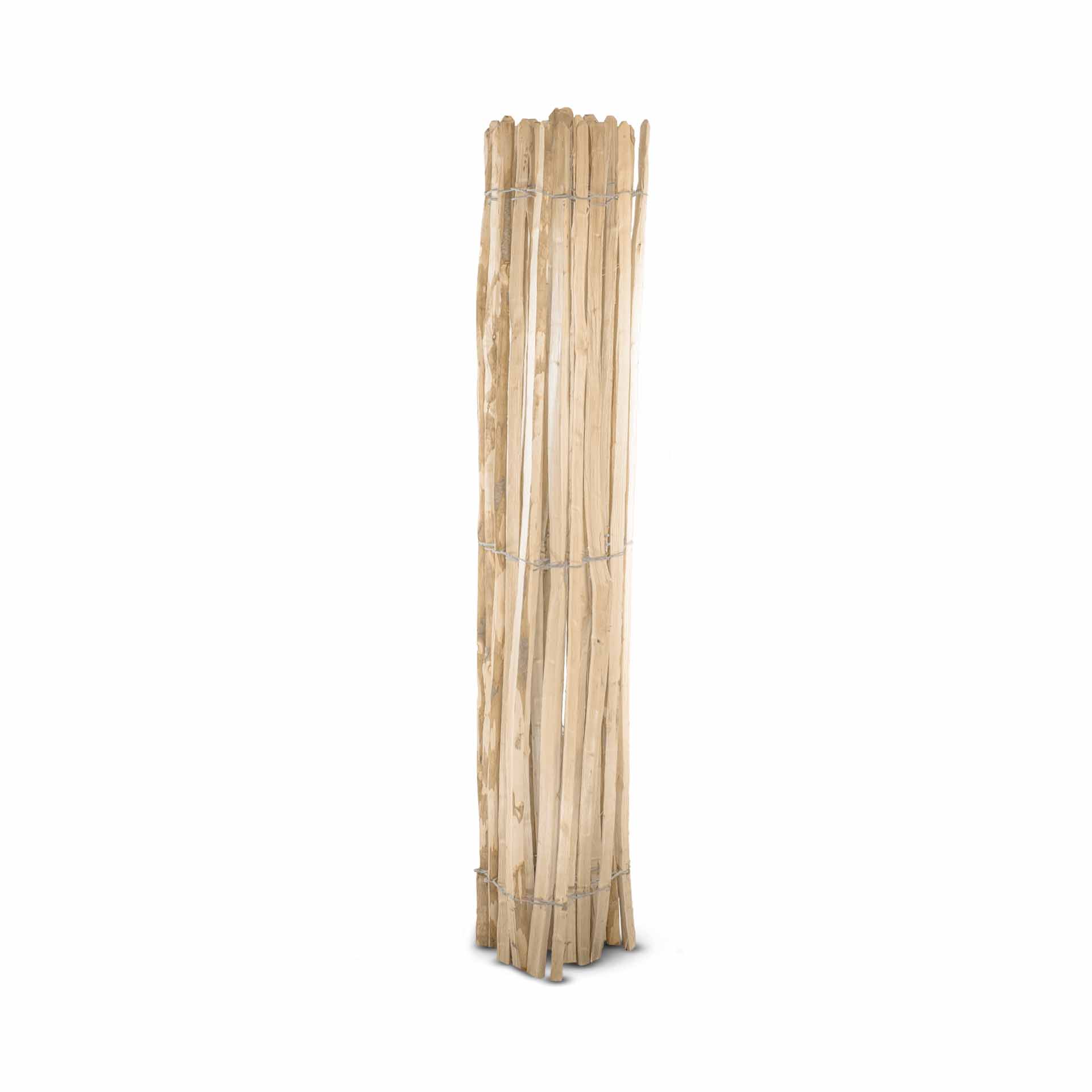 Englischer Staketenzaun Kastanie - Länge 5 Meter, Höhe 180 cm, Lattenabstand 8-10 cm