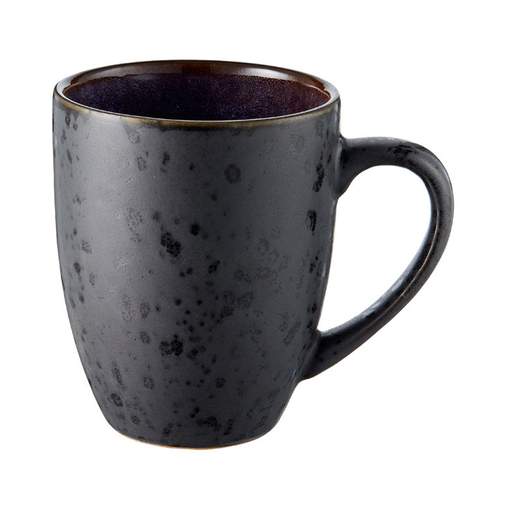 Becher, Steingut, 0,3 L, Farbe Schwarz Blau