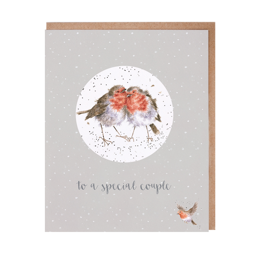 Wrendale Weihnachtskarte "to a special couple", mit Weihnachtsanhänger Motiv Rotkehlchen Paar Wrendale Weihnachtskarte "to a special couple", mit Weihnachtsanhänger Motiv Rotkehlchen Paar