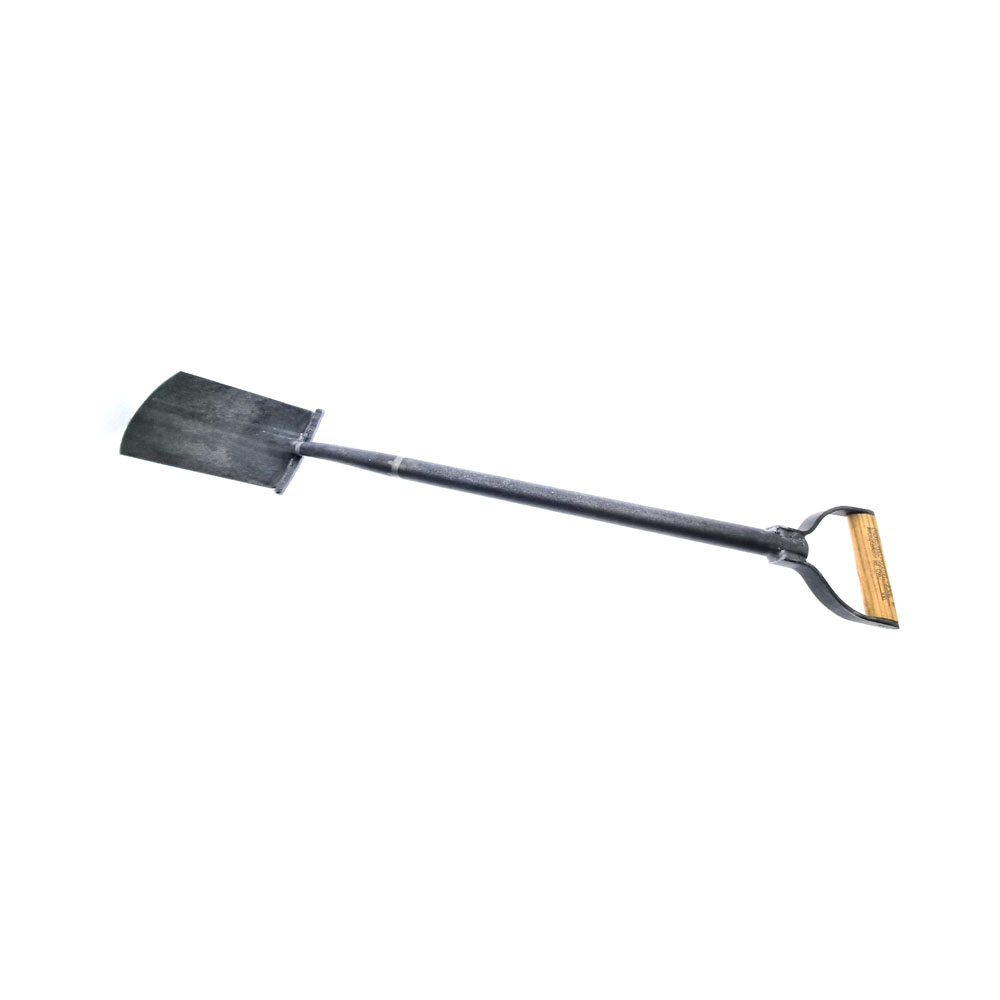 Krumpholz tuiniersspade, Engelse vorm, met profiel en stalen buis, houten D-greep, uit één stuk gesmeed Krumpholz tuiniersspade, Engelse vorm, met profiel en stalen buis, houten D-greep, uit één stuk gesmeed