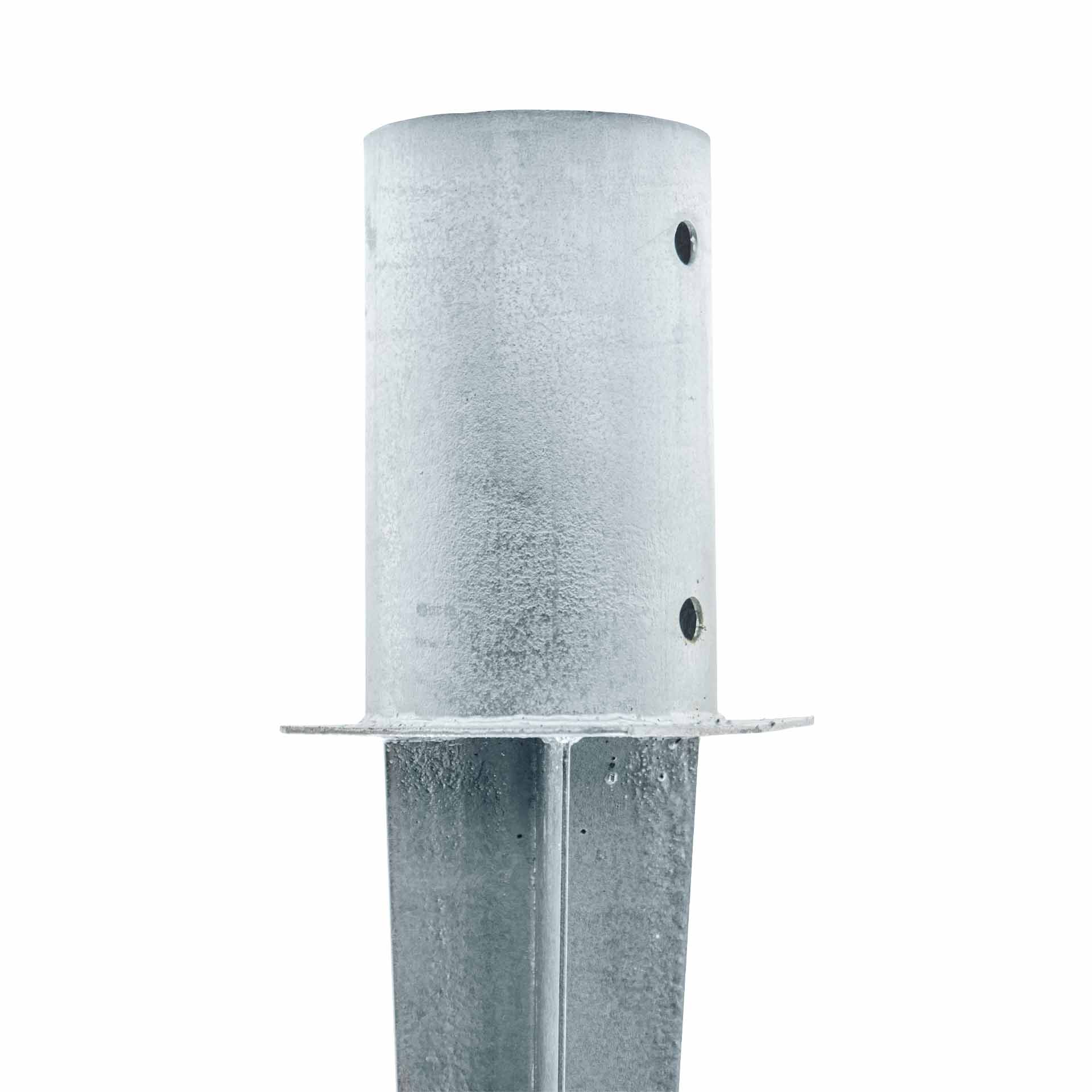 Inrijhuls, rond, 80mm, voor gedeeltelijk gefreesde palen Inrijhuls, rond, 80mm, voor gedeeltelijk gefreesde palen