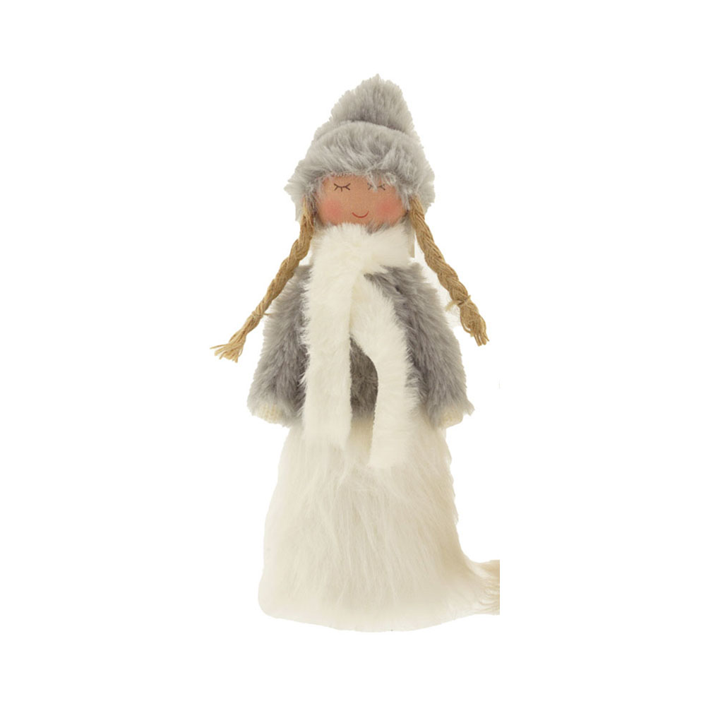 Deko Figur Mädchen, Farbe Grau Weiß Deko Figur Mädchen, Farbe Grau Weiß