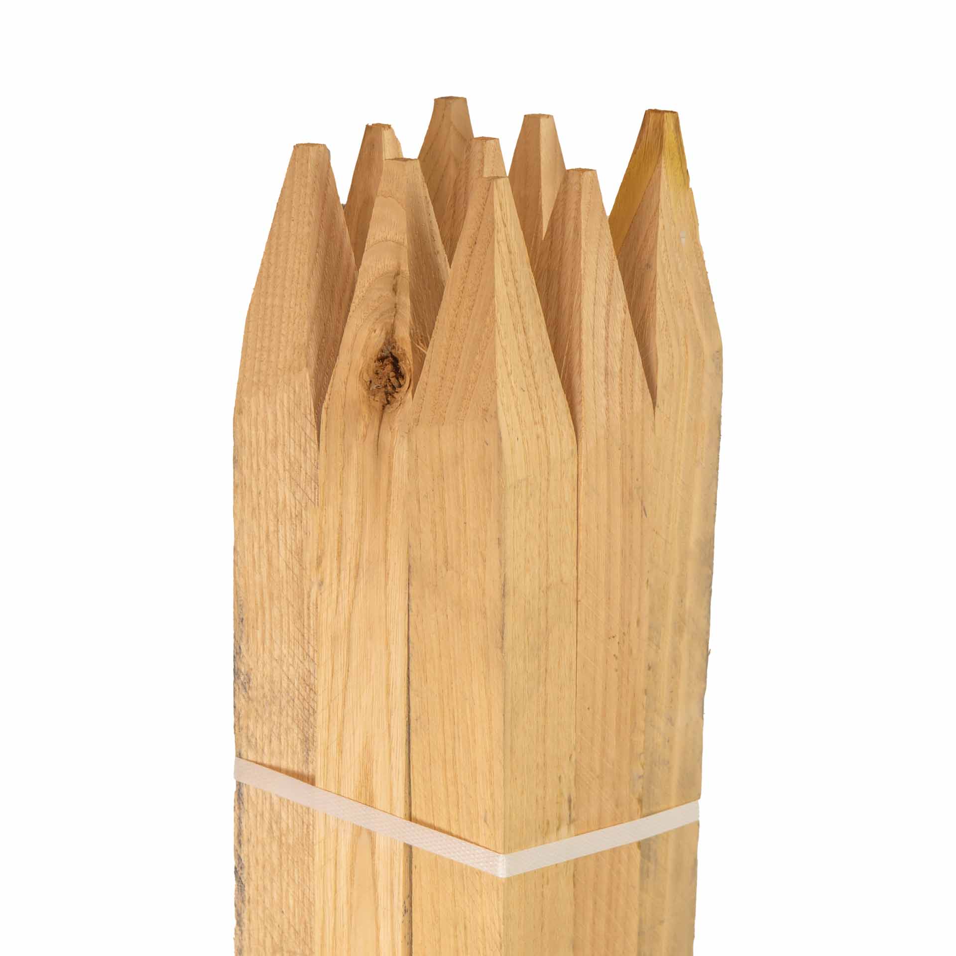 9 Stk. Markierungspfähle / Rankhilfe / Zaunpfähle aus Kastanie Höhe 120 cm, Querschnitt 4 x 4 cm