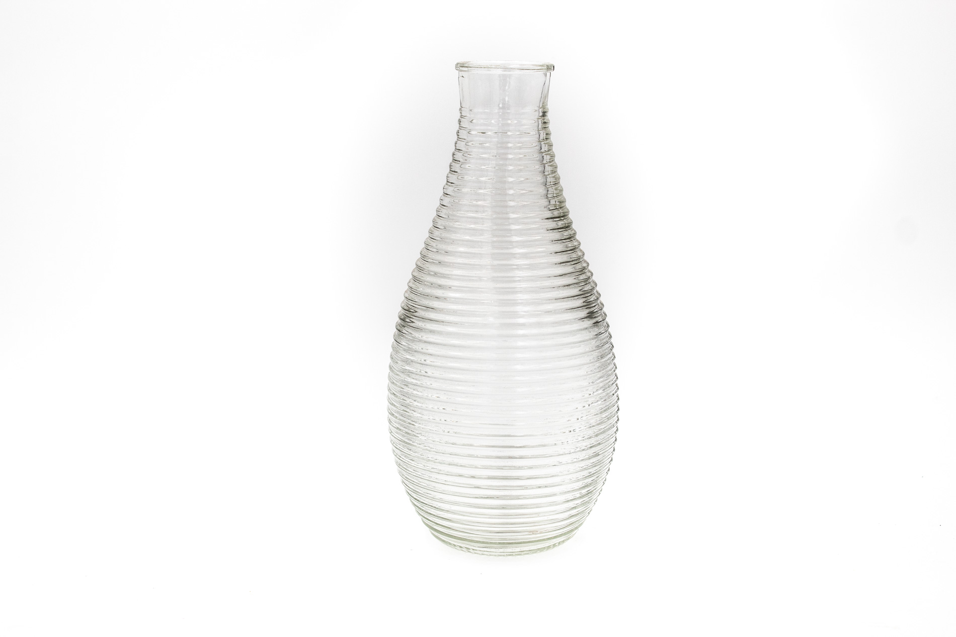 Glasvase, 4-fach sortiert, klarglas, H24 cm