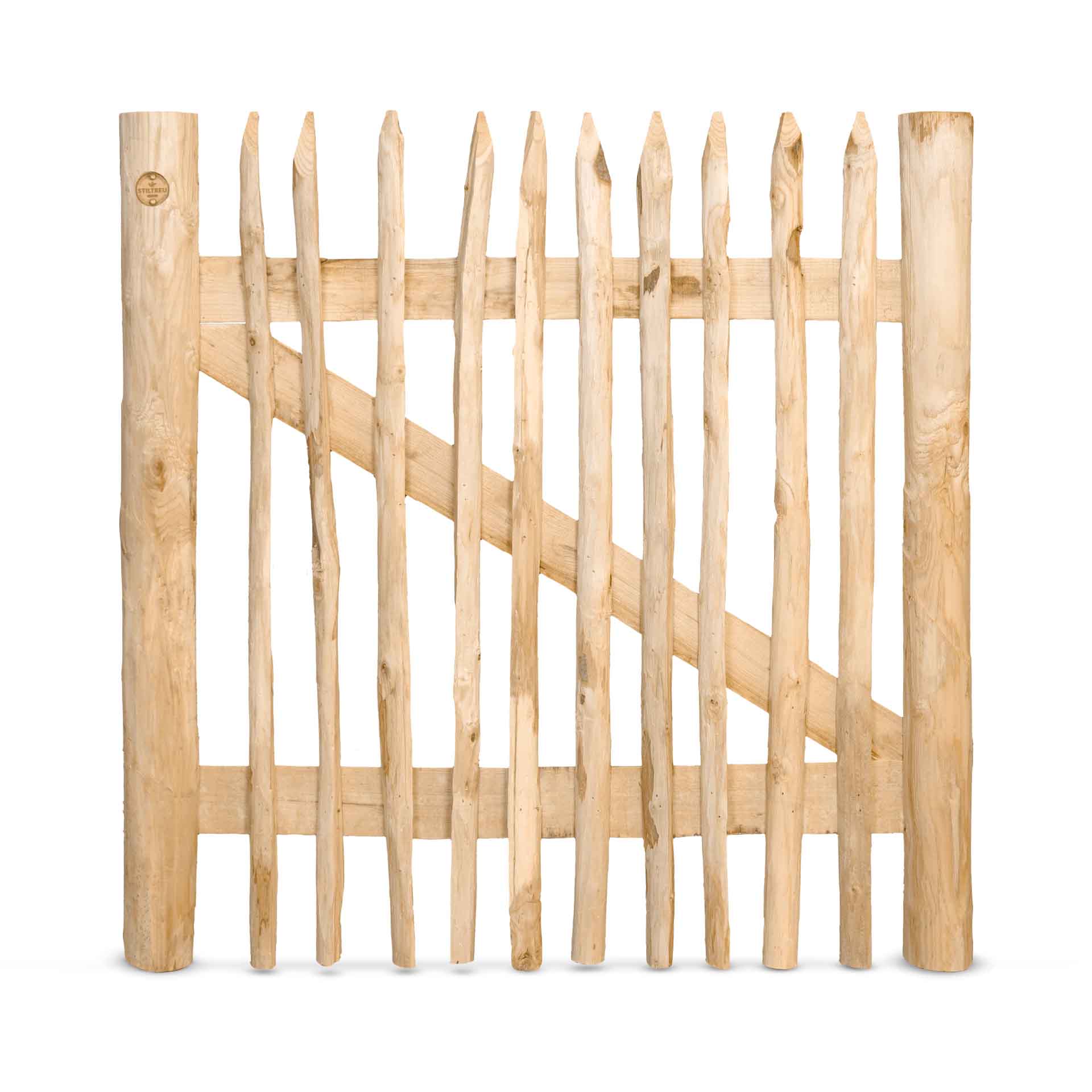 Schapenhek poort (gespijkerde versie), kastanje B100 cm H100 cm Schapenhek poort (gespijkerde versie), kastanje B100 cm H100 cm