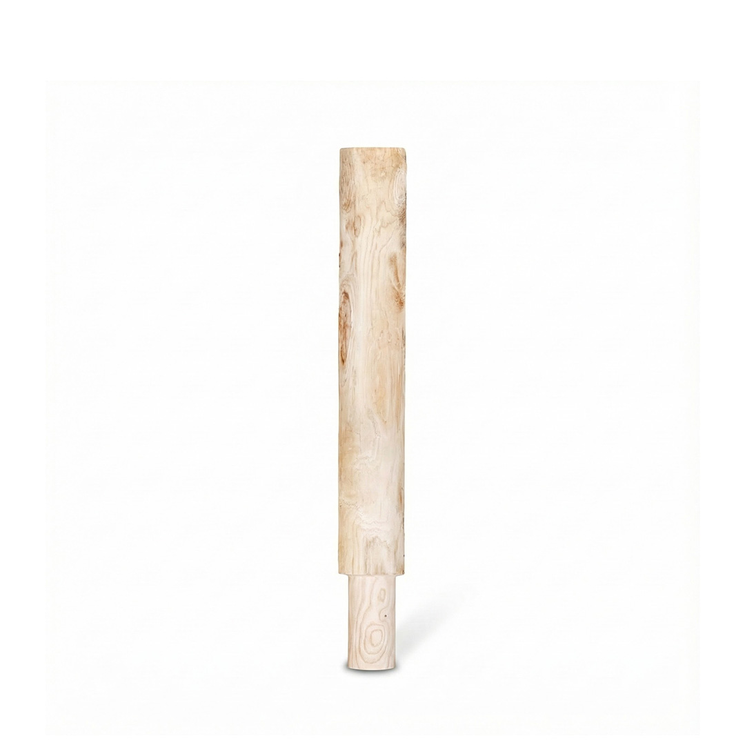 Teilgefräste Pfosten 100 cm für Einschlag- und Aufschraubhülsen 80 mm, Kastanie Teilgefräste Pfosten 100 cm für Einschlag- und Aufschraubhülsen 80 mm, Kastanie