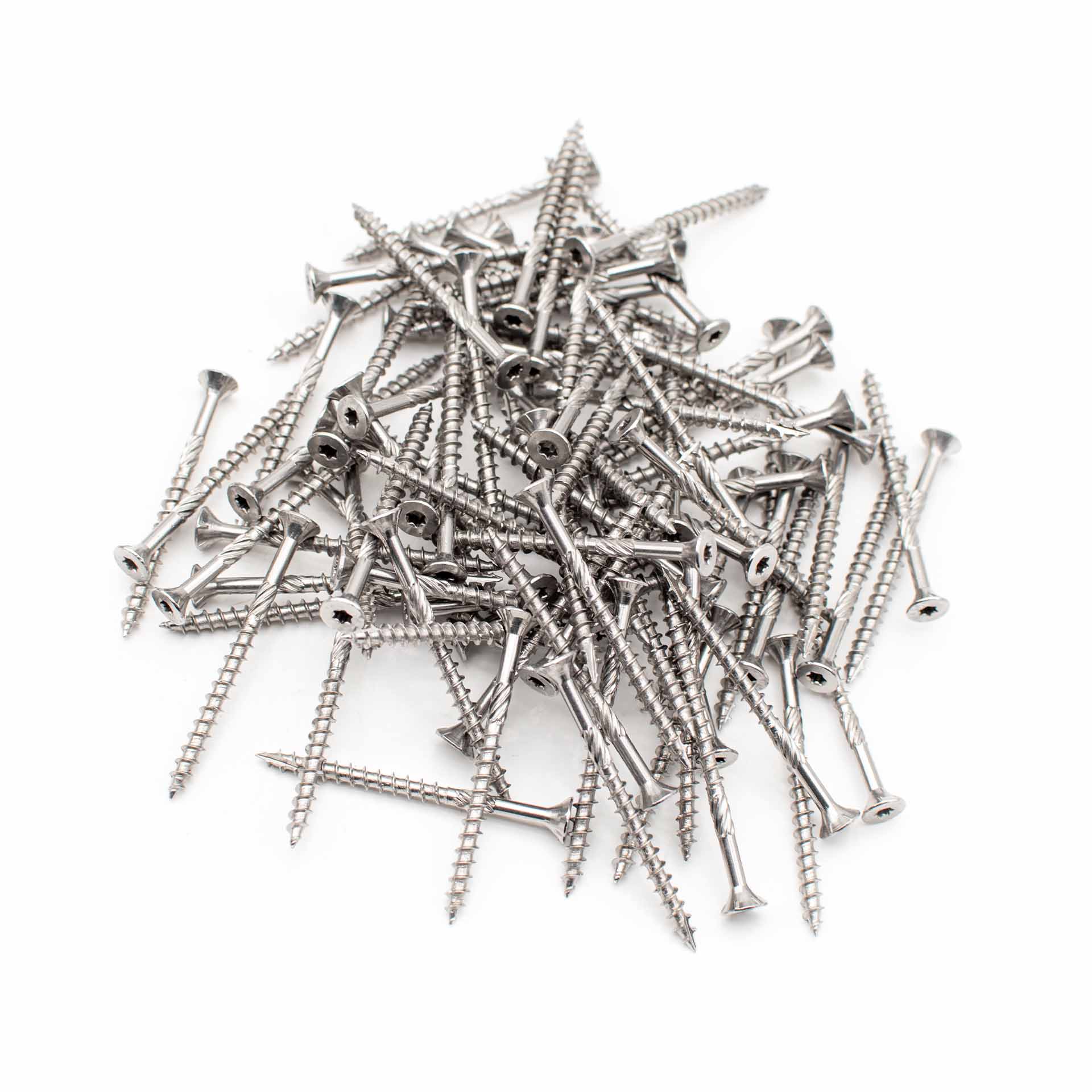 Edelstahlschrauben (100 Stück, 4,5x60mm, TX) für Staketenzaun-Befestigung