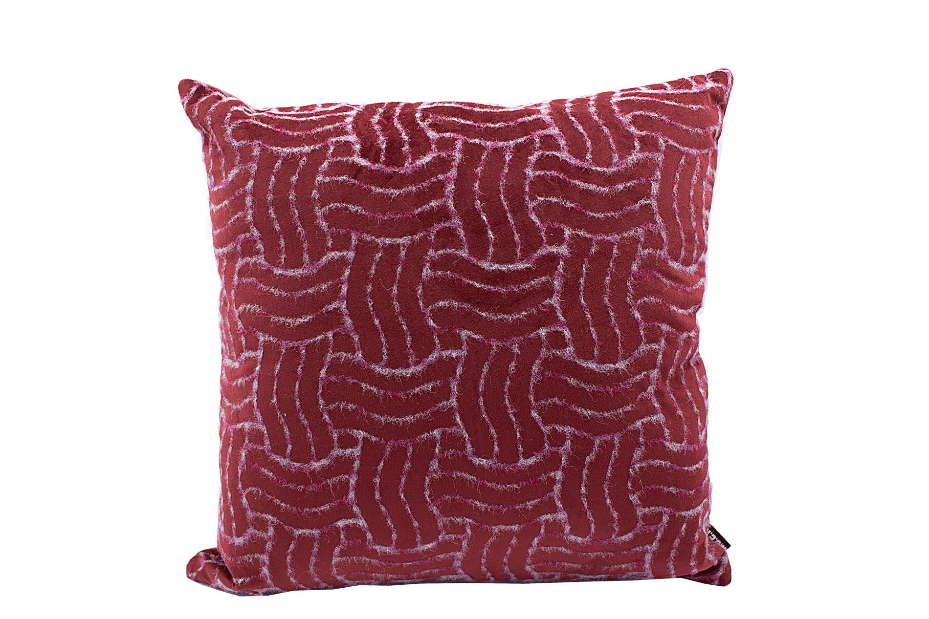 H.O.C.K. Fugato Kissen incl. Füllung, bordeaux, 50x50 cm H.O.C.K. Fugato Kissen incl. Füllung, bordeaux, 50x50 cm