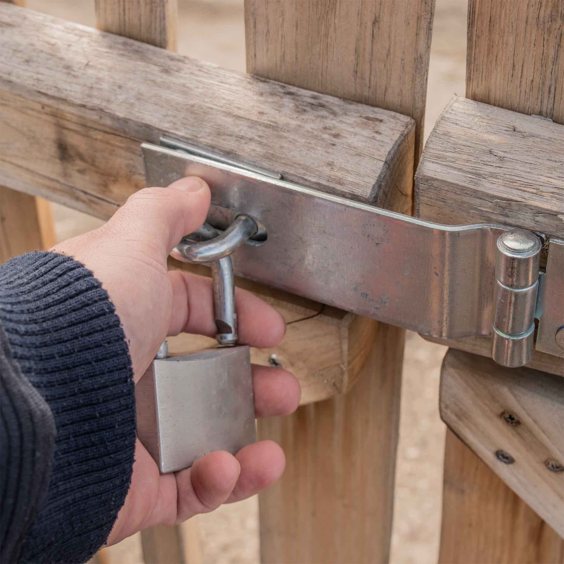 Sicherheits Überfalle verzinkt