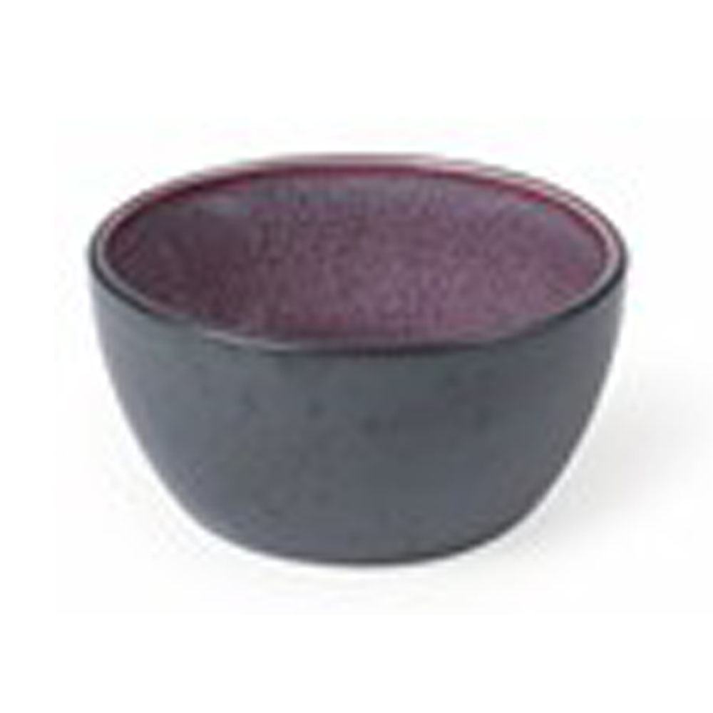 Bitz kleine Schale, Steingut, schwarz lila, D 10 cm
