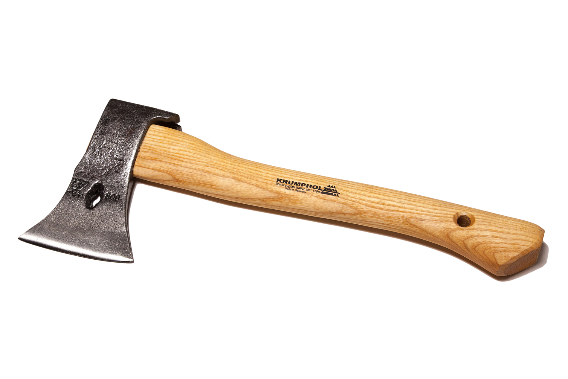 Krumpholz vrijetijdsbijl met 2 spijkertrekkers, essenhouten steel (40 cm) Krumpholz vrijetijdsbijl met 2 spijkertrekkers, essenhouten steel (40 cm)