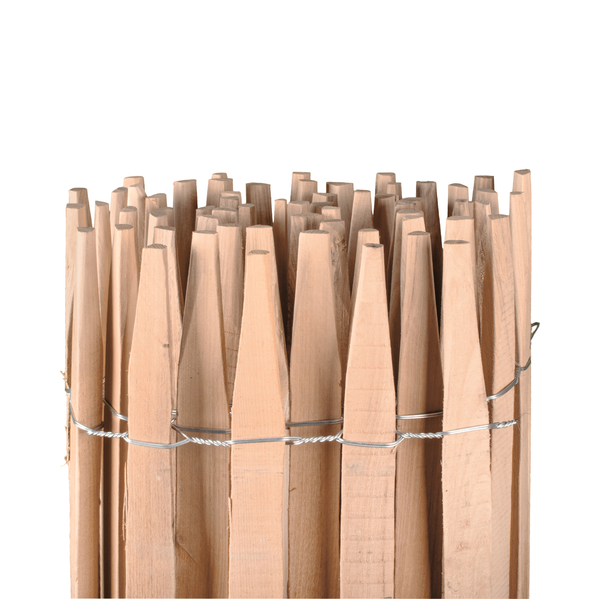 Premium Staketenzaun aus Robinie (geschliffen) - Länge 5 Meter, Höhe 120 cm, Lattenabstand 4-5 cm