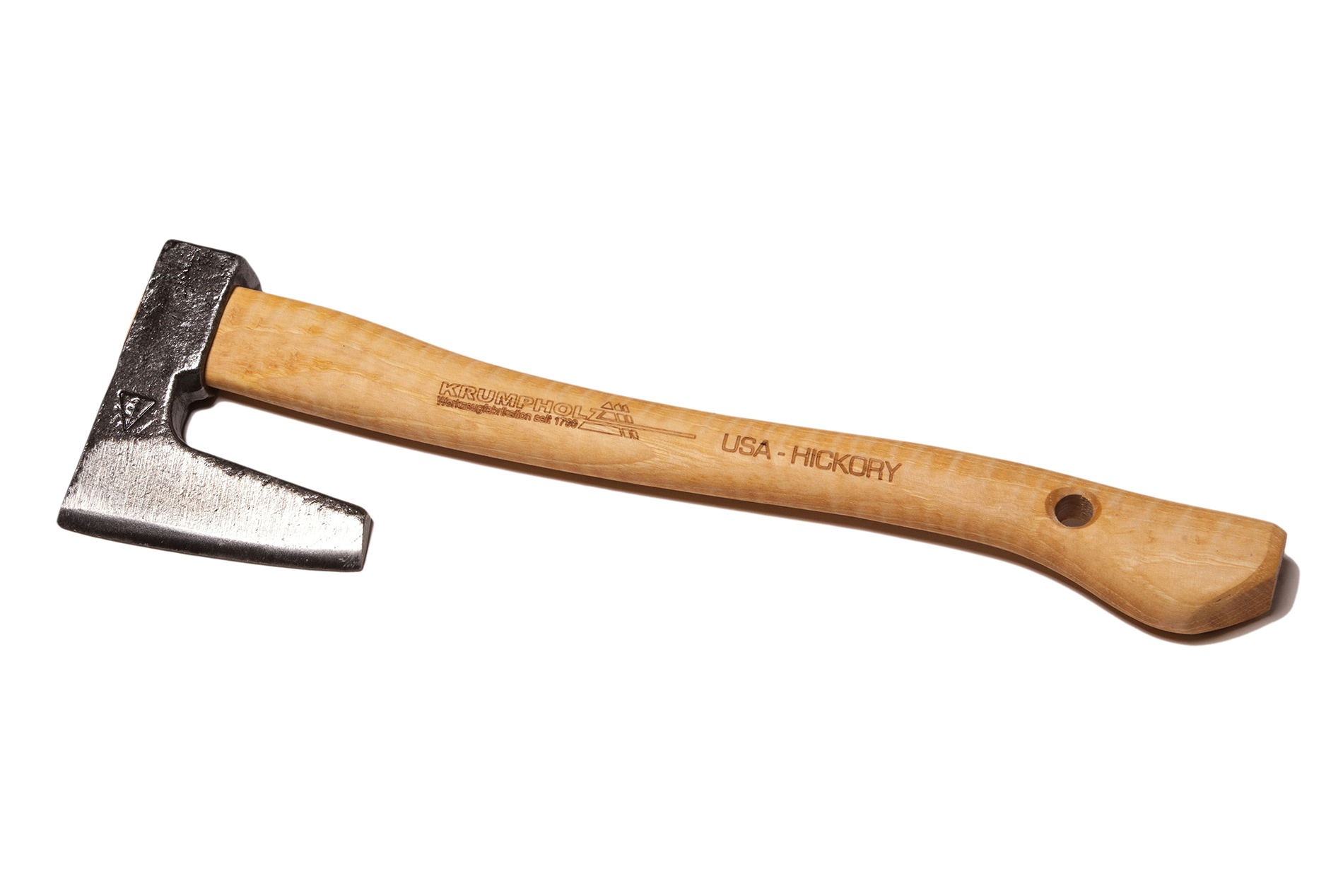 Krumpholz, tuinbijl met hickory koeienhuid handvat Krumpholz, tuinbijl met hickory koeienhuid handvat