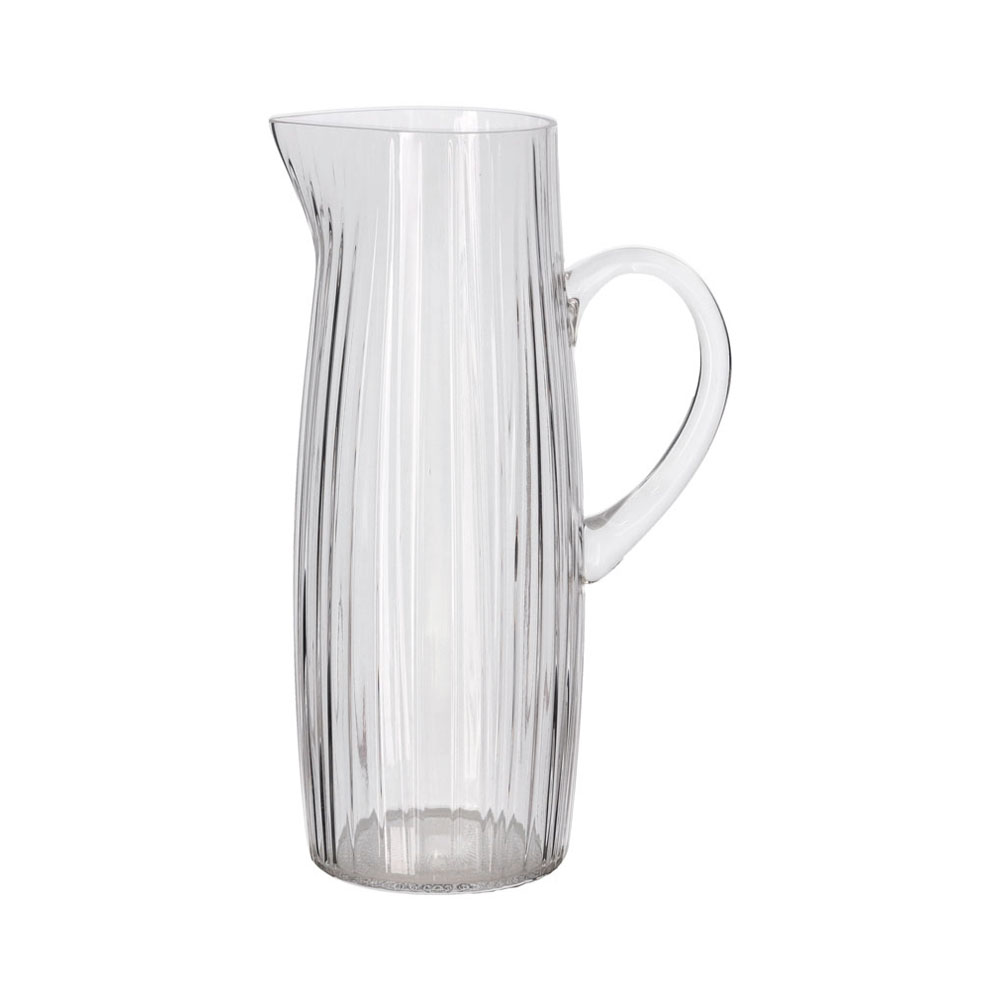 Krug aus Glas, Glasklar, 1,2 L, 100% recyceltes Glas