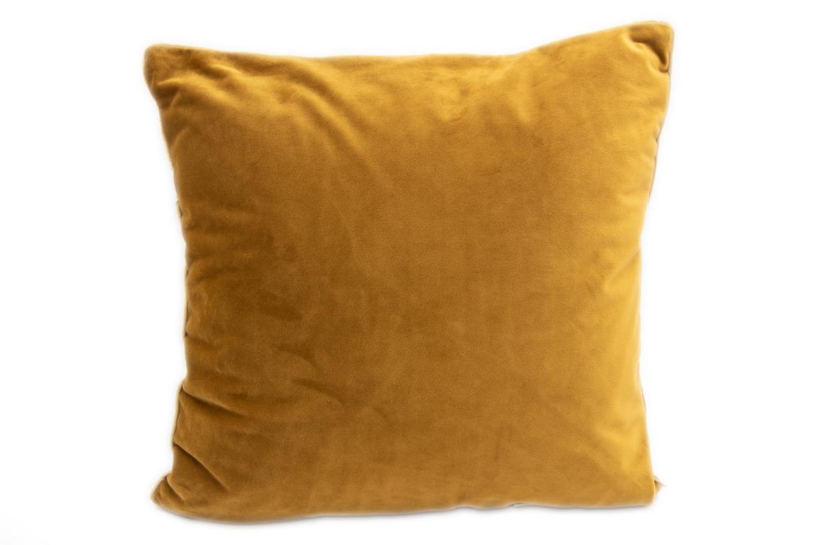 kussenhoes Bivio met gouden stippen, mosterdkleurig, 40x40 cm kussenhoes Bivio met gouden stippen, mosterdkleurig, 40x40 cm