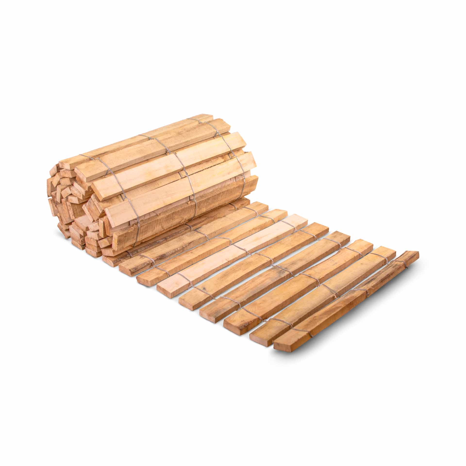 Rollweg aus Holz, Edelkastanie - 5 Meter Rolle, Breite 75 cm Rollweg aus Holz, Edelkastanie - 5 Meter Rolle, Breite 75 cm
