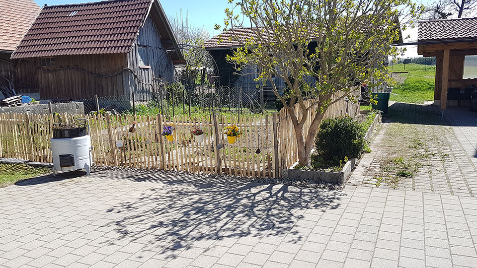 2812-1147 Stiltreu Staketenzaun englisch Beeteinfassung