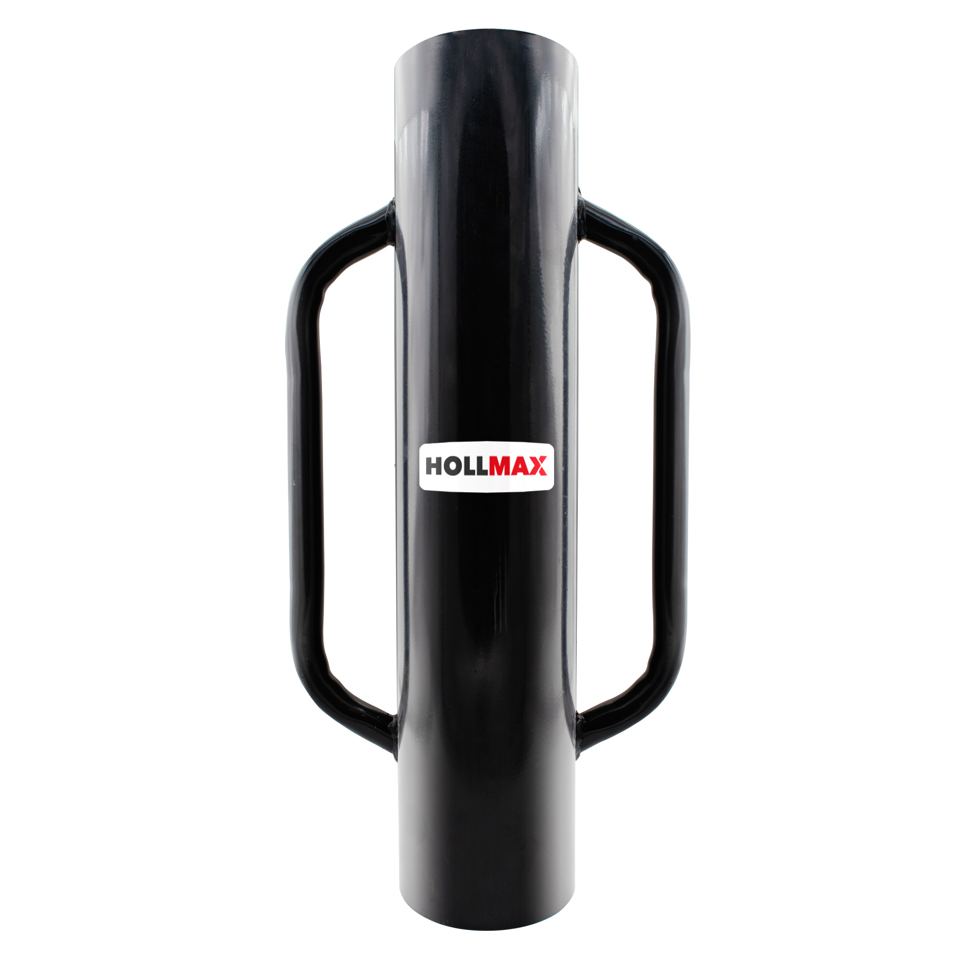 Post driver for fence posts and poles, 13.3 cm diameter, 60 cm height, black