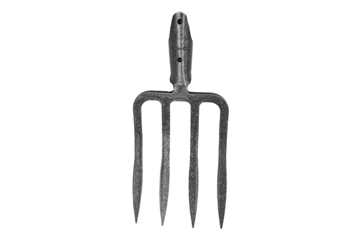 Krumpholz spadevork met veeraansluiting (lans tanden) en essen T-greep 280x180 mm, 4 tanden