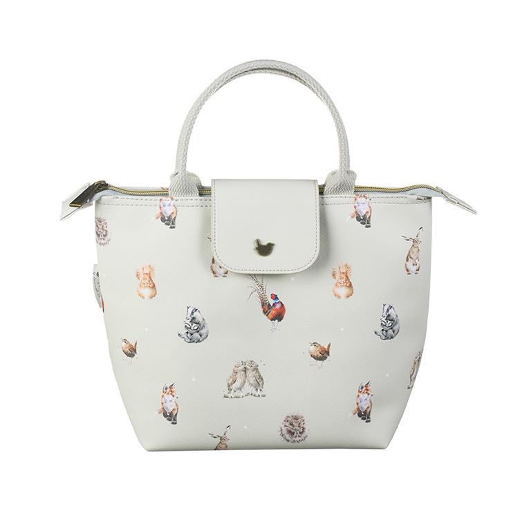 Wrendale Lunchtasche Treat Time hellgrau,  Motiv Hunde