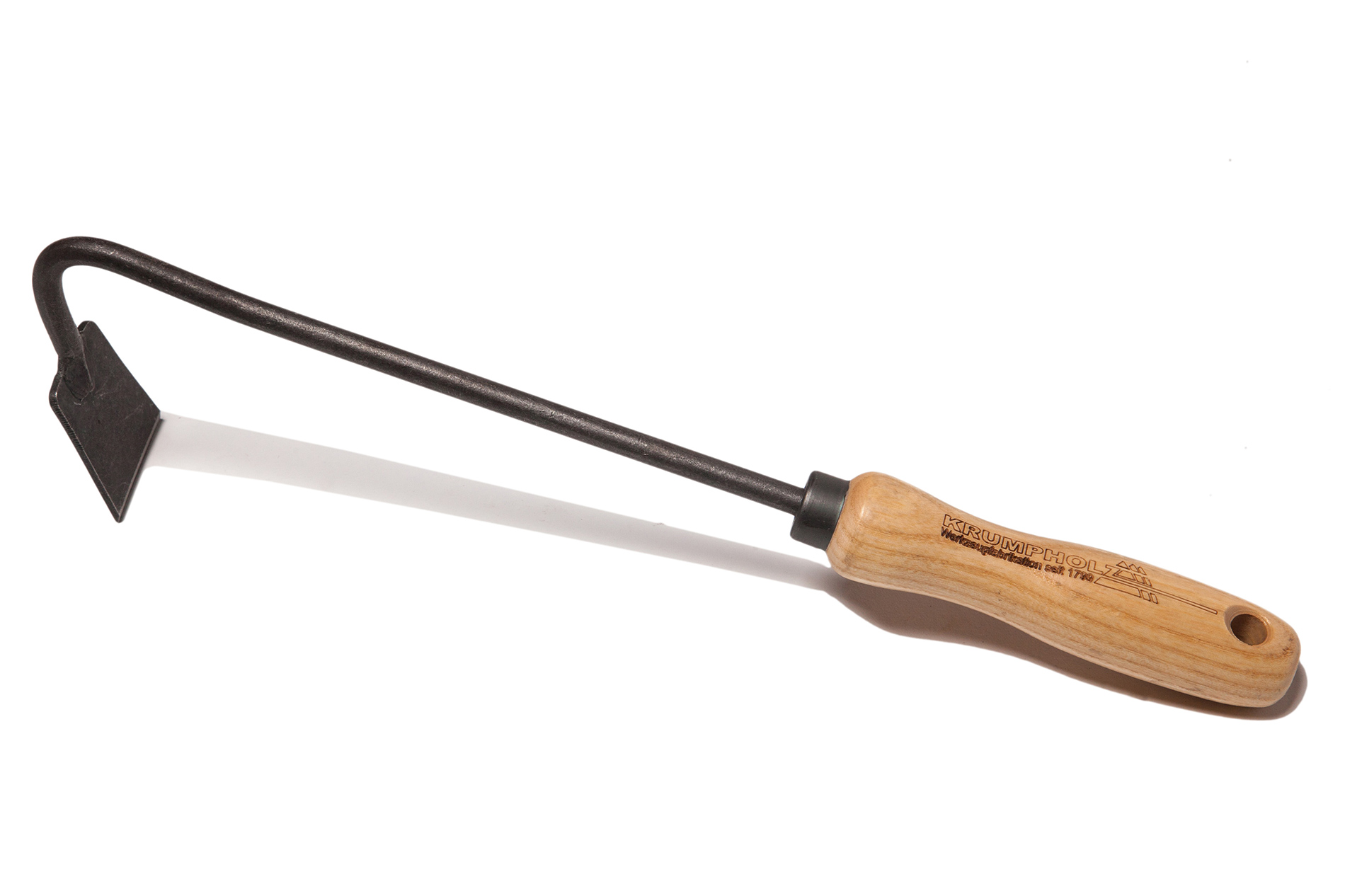 Krumpholz handhakmes gekantrecht (40 mm) met essenhouten steel Krumpholz handhakmes gekantrecht (40 mm) met essenhouten steel