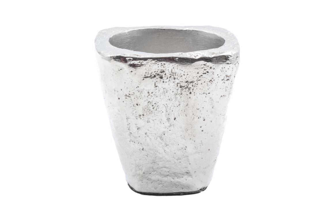 Colmore Eierbecher Aluminium, silber gehämmert, 6x6cm