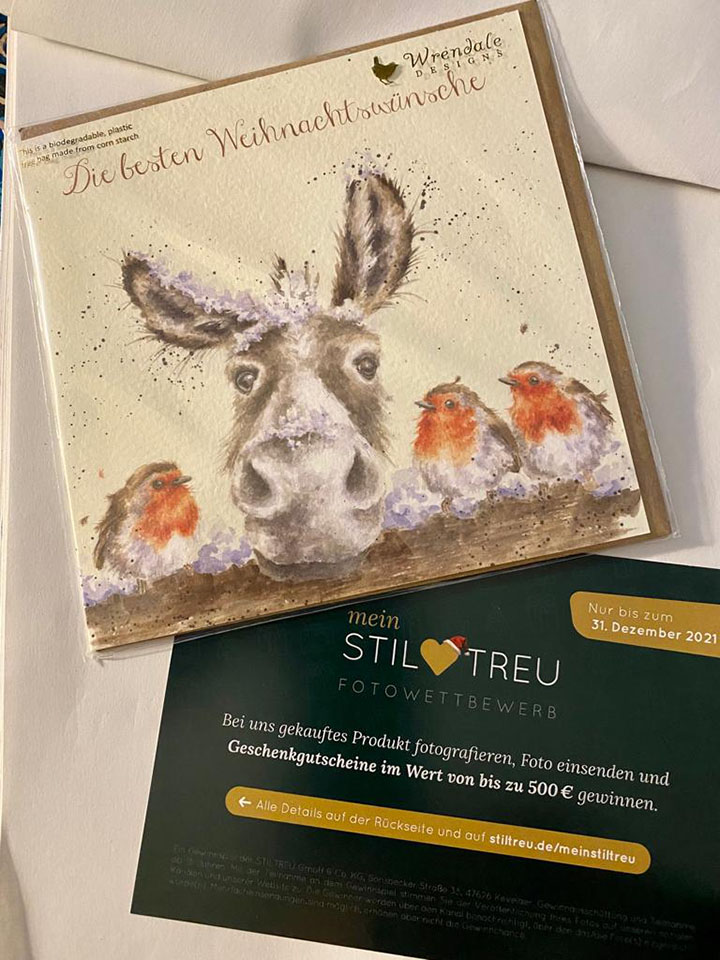 1412-1401 Wrendale Designs Weihnachtskarte