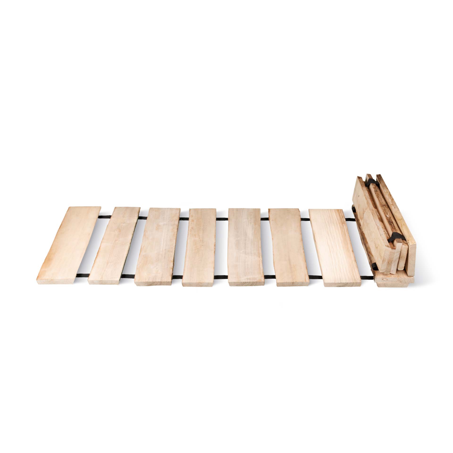 Rollweg, Gartenweg aus Hartholz, Edelkastanie - Länge 2,5 Meter, Breite 60 cm, Abstand ca. 5 cm Rollweg, Gartenweg aus Hartholz, Edelkastanie - Länge 2,5 Meter, Breite 60 cm, Abstand ca. 5 cm