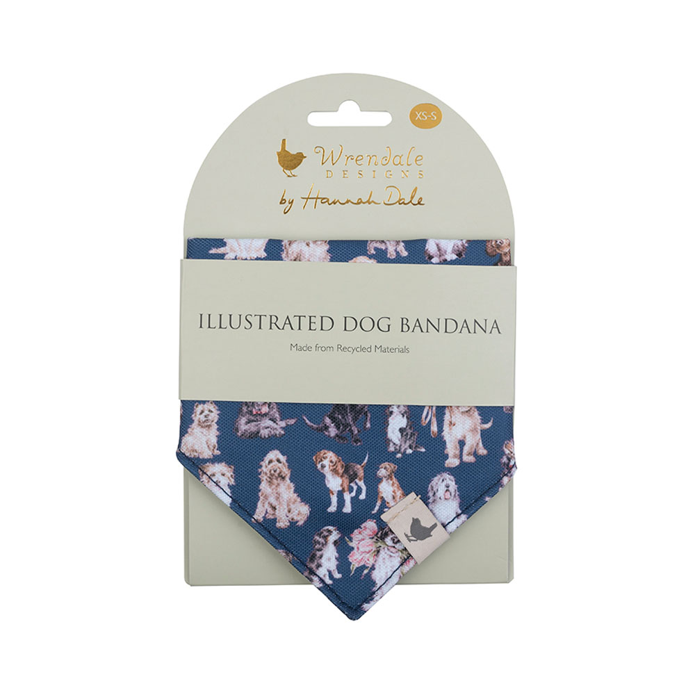 Hundehalstuch, Motiv Hunde, Größe XS/S