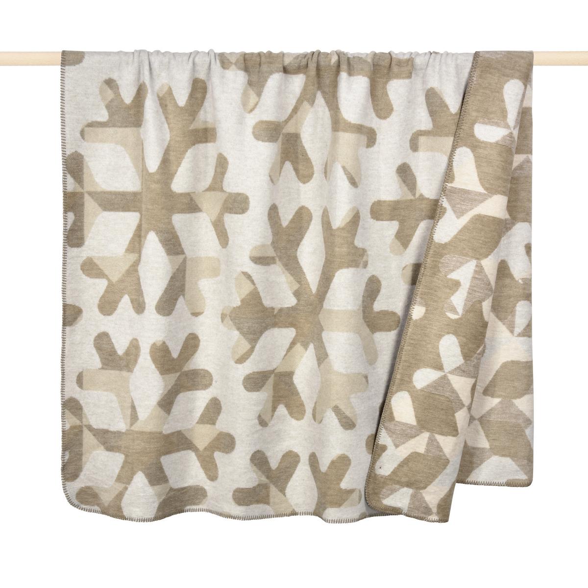pad Decke FLAKES, Schneeflocken, beige, 150x200 cm pad Decke FLAKES, Schneeflocken, beige, 150x200 cm