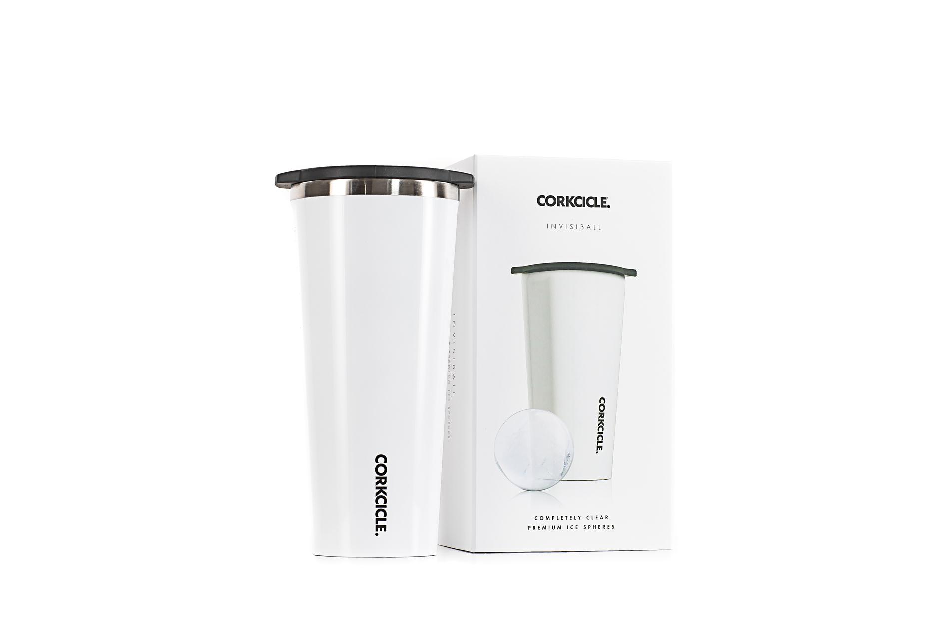 Corkcicle Becher / Thermo Isolierbecher White  Invisiball