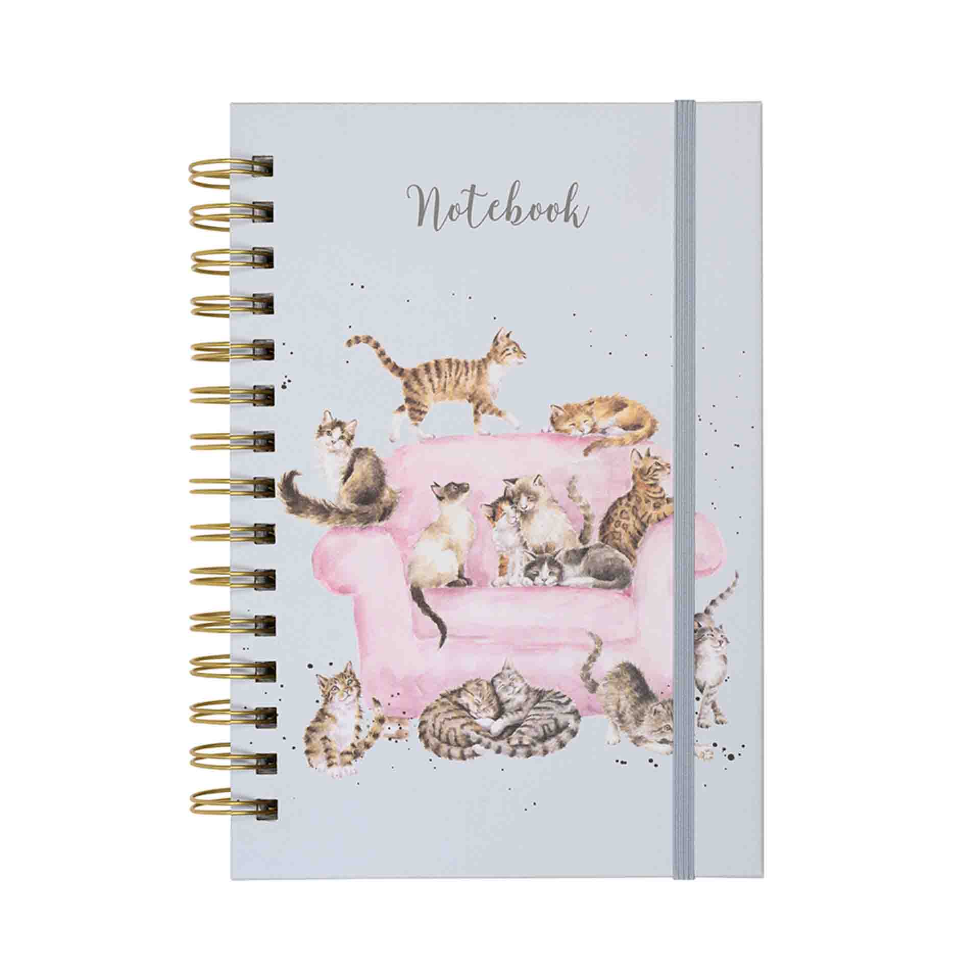 Ringbuch, DIN A5, Motiv verschiedene Katzen " Cattitude "