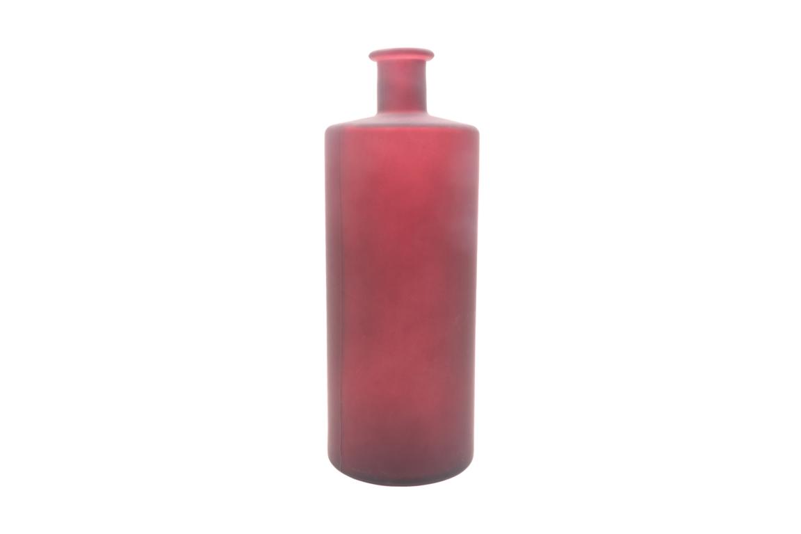 Grote glazen vaas, donkerrood, 15x40cm Grote glazen vaas, donkerrood, 15x40cm