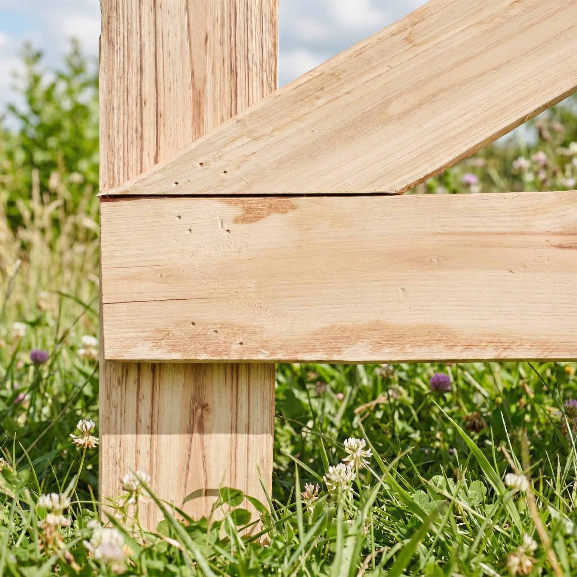 Feldtor/Weidetor (genagelt), Edelkastanie B120 cm H120 cm