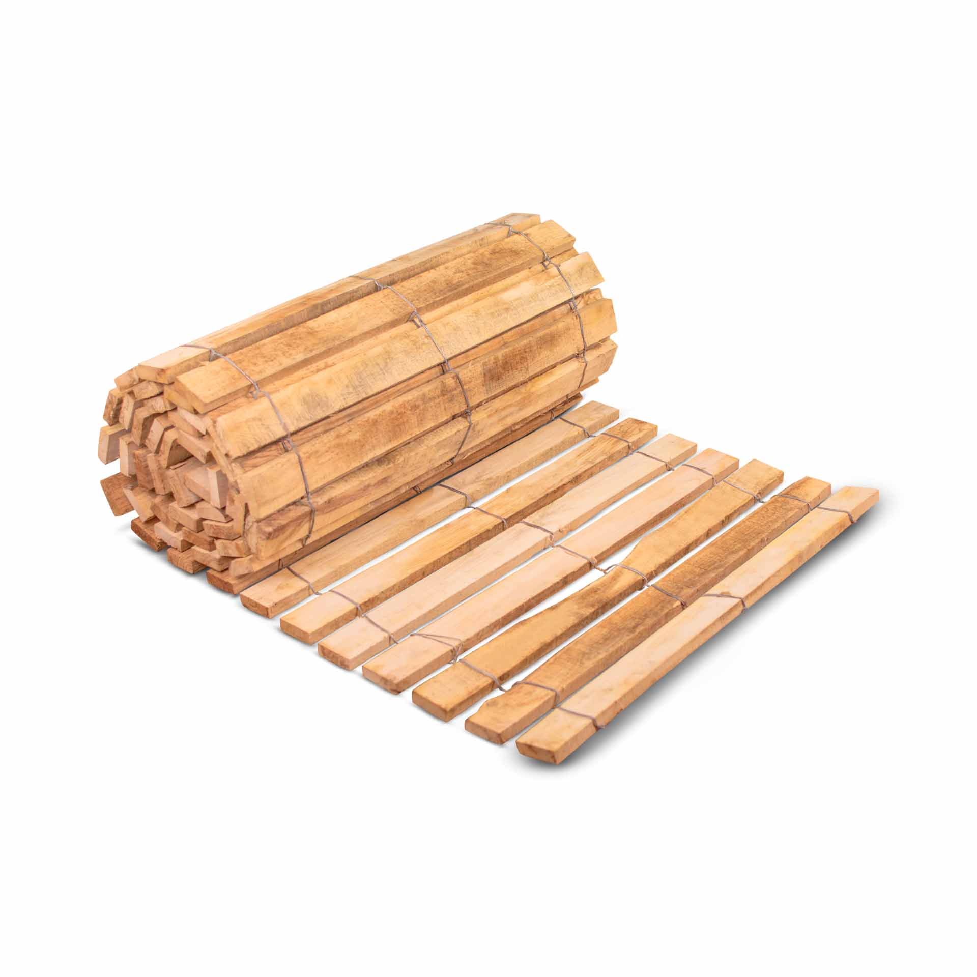 Rollweg aus Holz, Edelkastanie - 5 Meter Rolle, Breite 100 cm Rollweg aus Holz, Edelkastanie - 5 Meter Rolle, Breite 100 cm