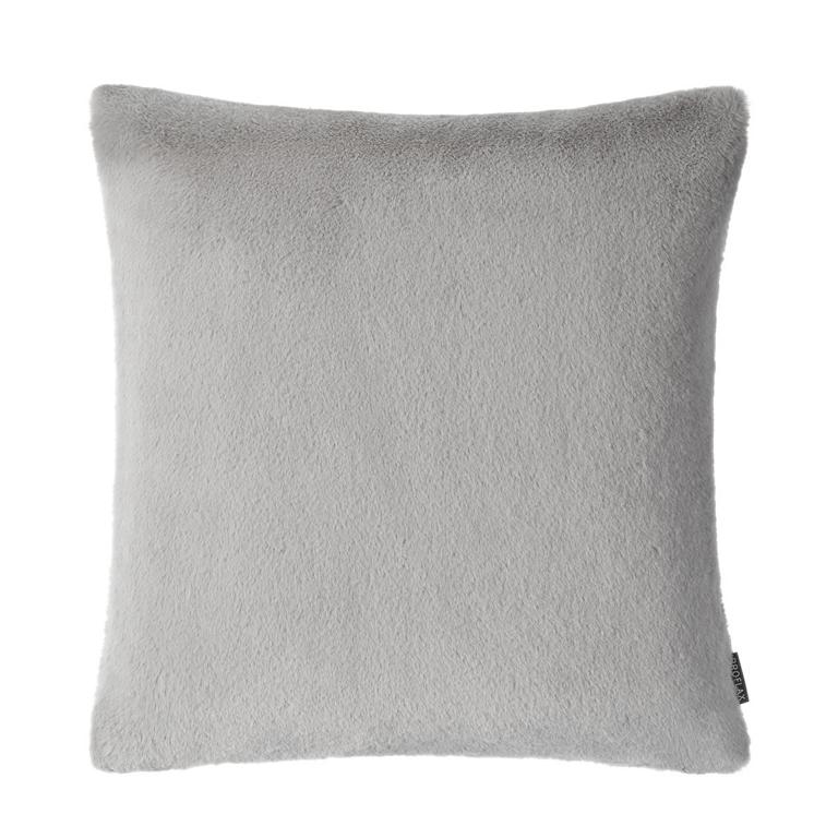 PROFLAX kussenhoes imitatiebont zilver 45 x 45 cm PROFLAX kussenhoes imitatiebont zilver 45 x 45 cm