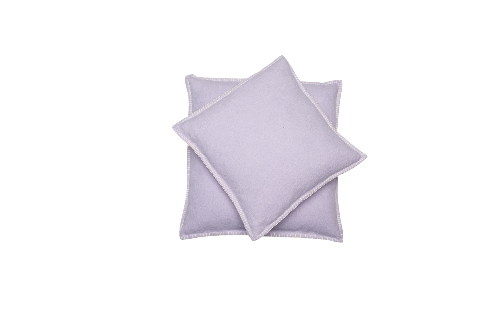 Kissenhülle Sylt lila mit Zierstich hell  50 x 50 cm