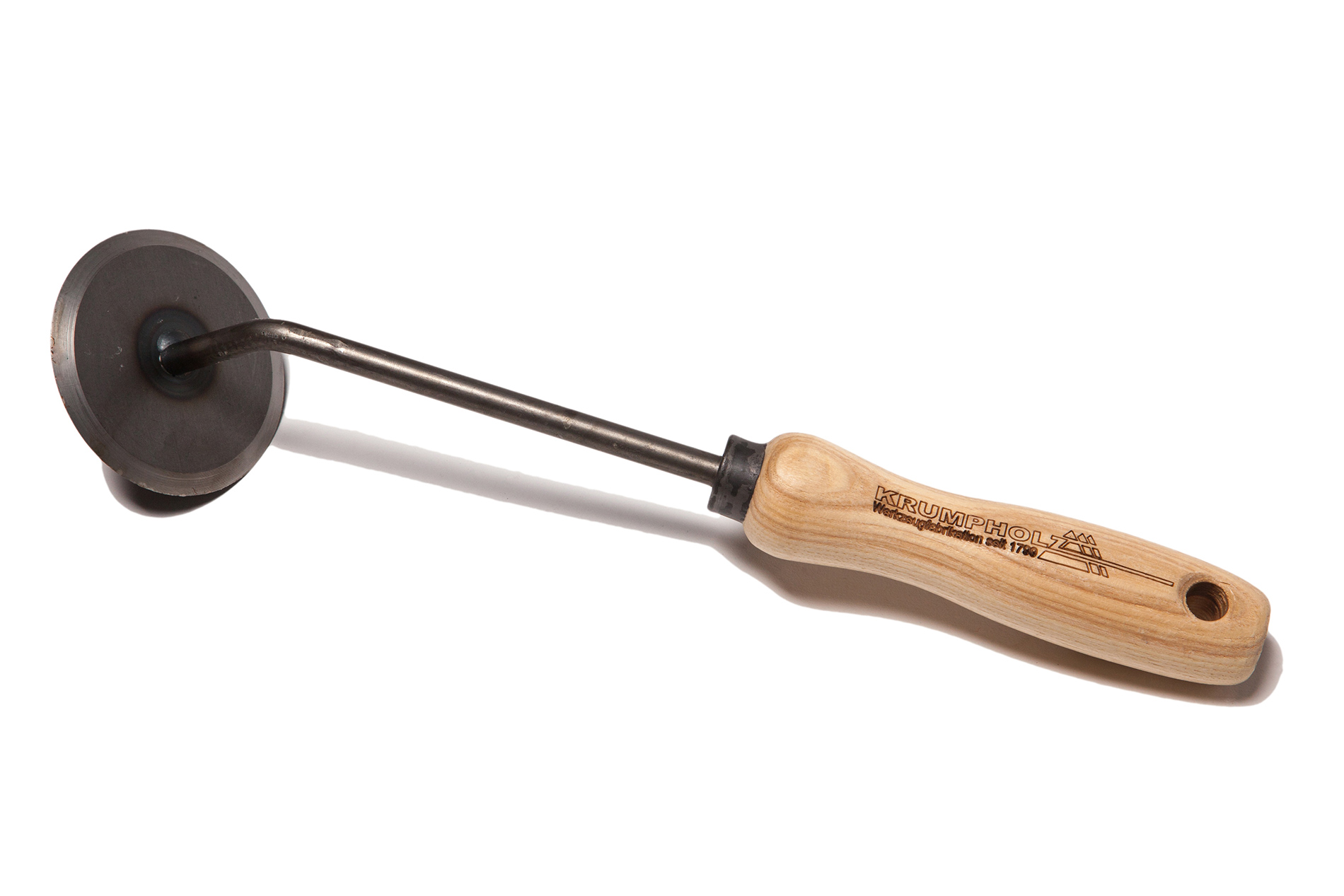 Krumpholz tuinschijf (onkruidmes) met essenhouten handvat Krumpholz tuinschijf (onkruidmes) met essenhouten handvat