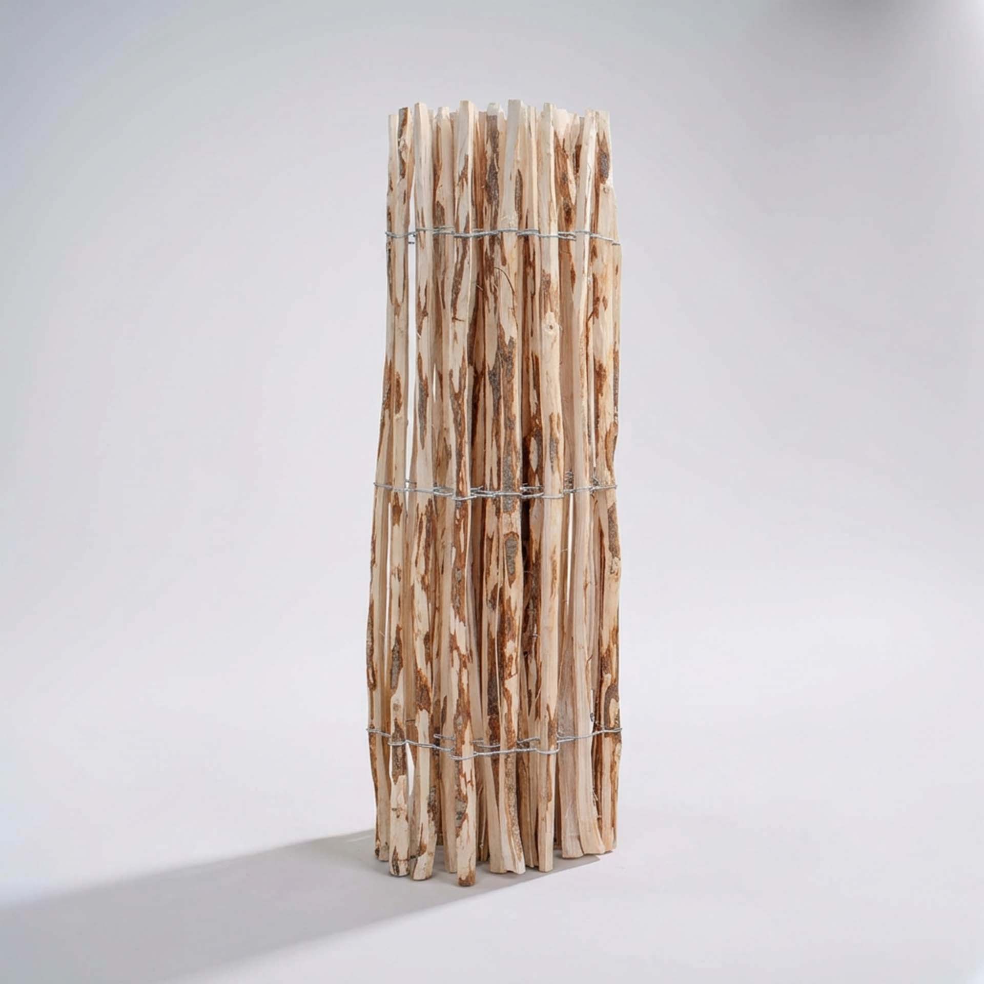 Staketenzaun Haselnuss Höhe 100 cm, Länge 5 Meter, Lattenabstand 3-5 cm