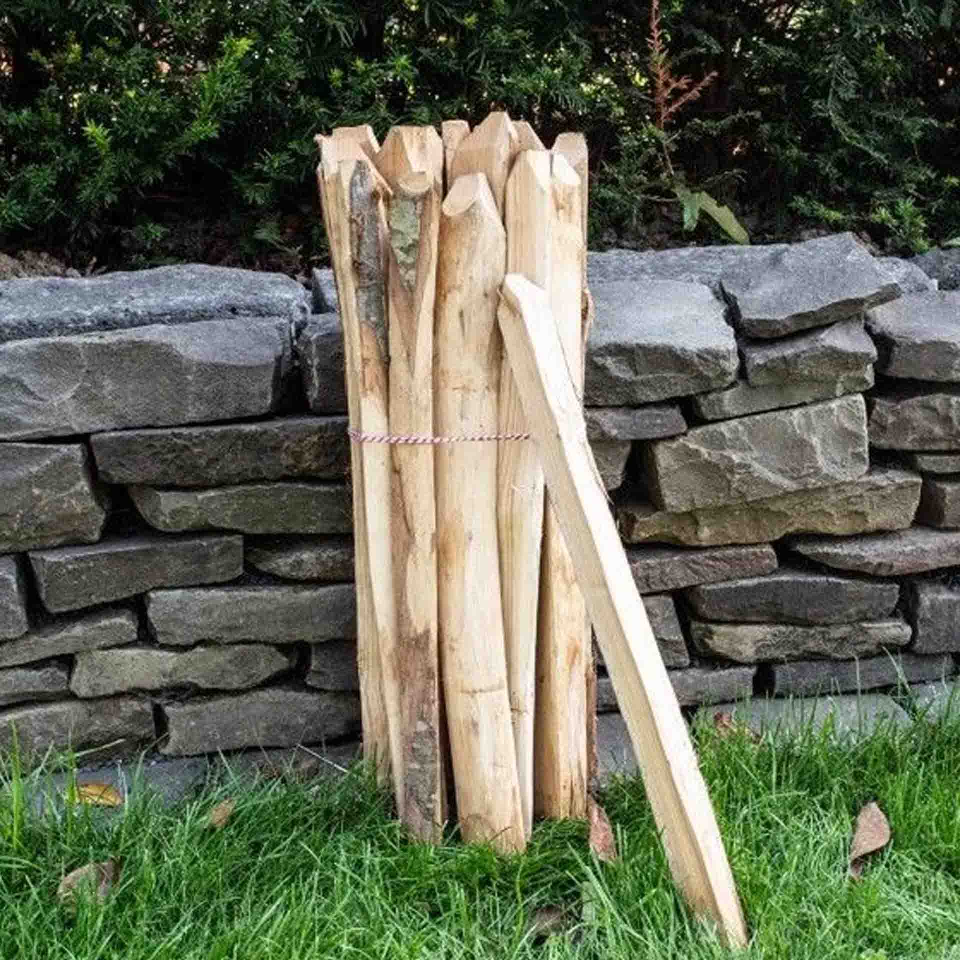 Kastanjelatten 15 stuks, hoogte 50 cm Kastanjelatten 15 stuks, hoogte 50 cm