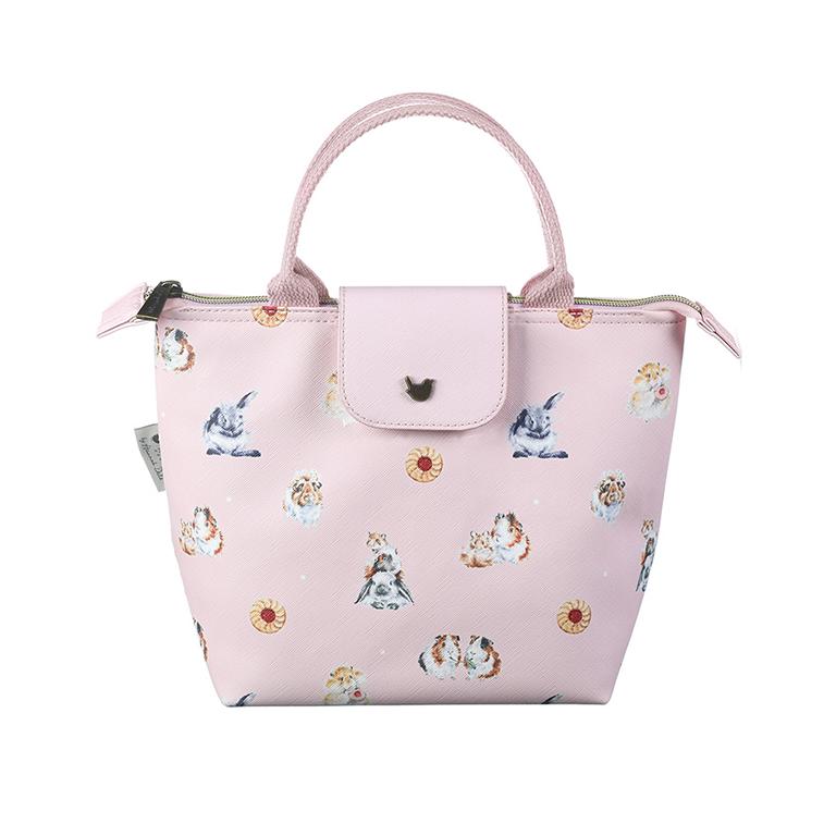 Wrendale Lunchtasche Treat Time hellgrau,  Motiv Hunde
