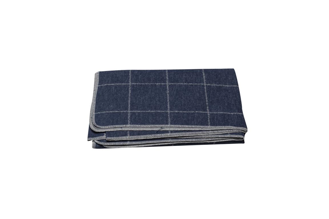 Decke Silvretta Flanell  Karomuster navy 140x200 cm