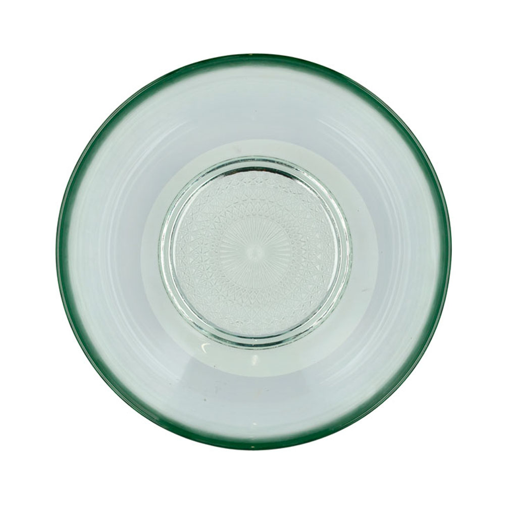 Bitz Glasschüssel, Glasgrün, D 20cm, 100% recyceltes Glas