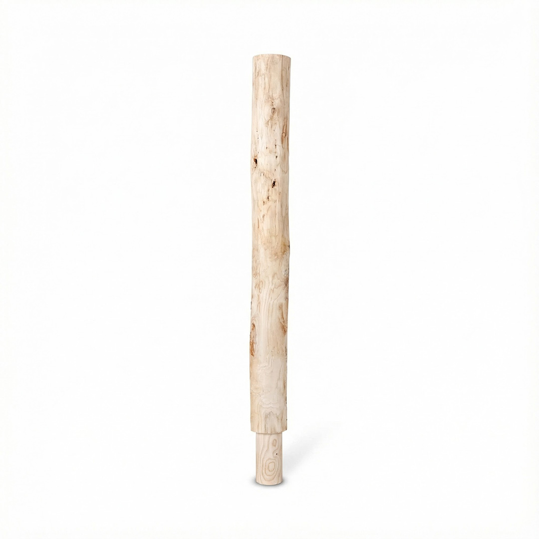 Teilgefräste Pfosten 120 cm für Einschlag- und Aufschraubhülsen 80 mm, Kastanie Teilgefräste Pfosten 120 cm für Einschlag- und Aufschraubhülsen 80 mm, Kastanie