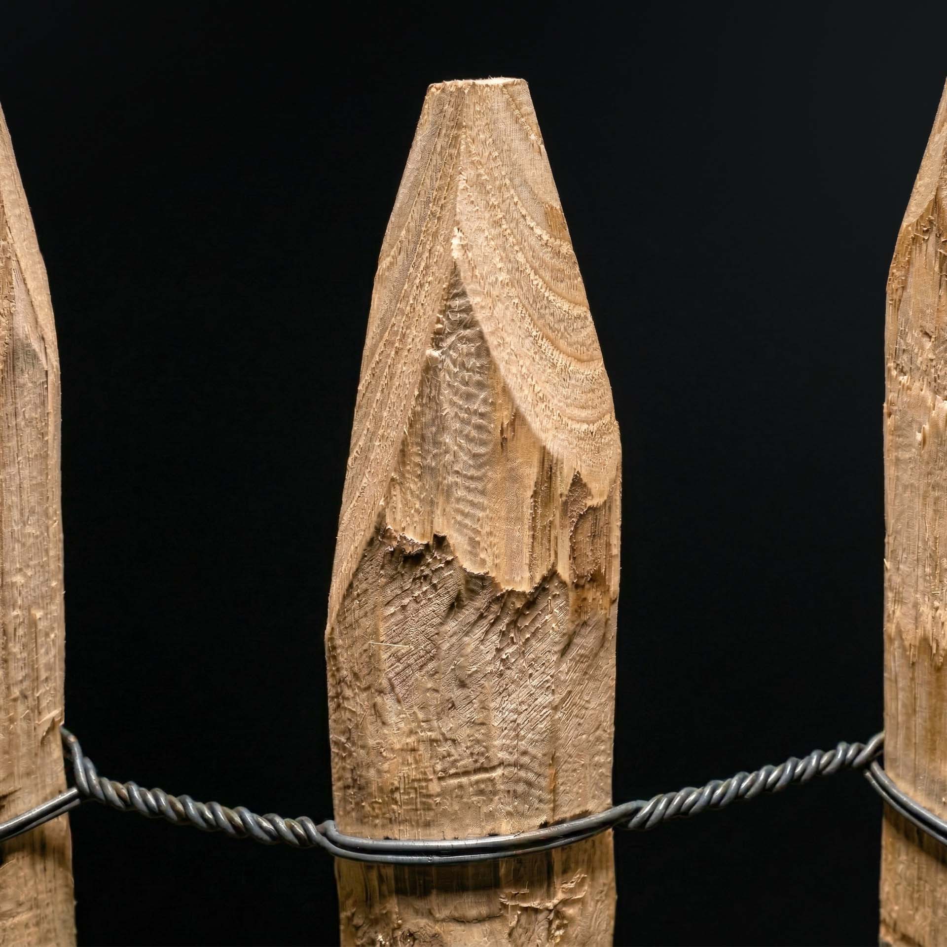 Französischer Premium Staketenzaun Kastanie - Länge 5 Meter, Höhe 100 cm, Lattenabstand 2-3 cm